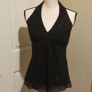 Sequined halter top - NWOT size small